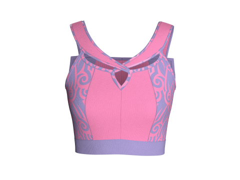 Girls Fashion Bralette Top V2 Model 3D