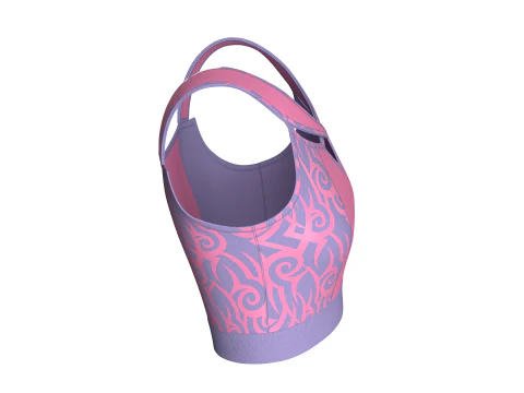 Girls Fashion Bralette Top V2 3D Model