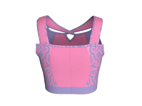 Girls Fashion Bralette Top V2 3D Model