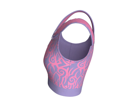 Girls Fashion Bralette Top V2 3D Model