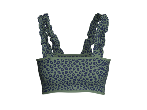 Girls Printed Crop Top V3 3D Model