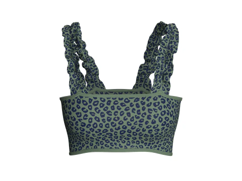 Girls Printed Crop Top V3 3D Model
