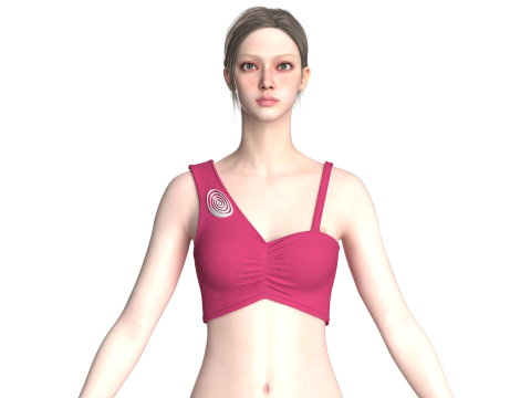 Girls Fashion Bralette Top V3 3D Modell