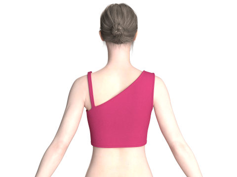 女童时尚文胸上衣 V3 3D 模型