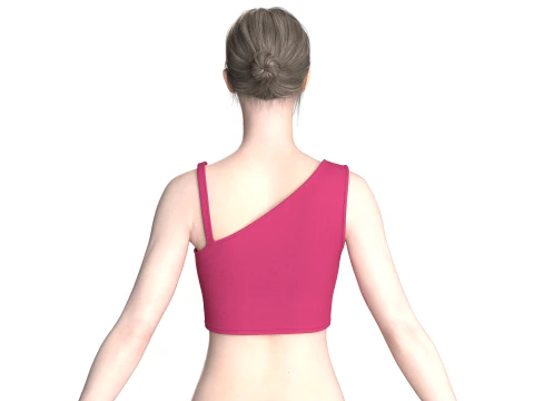 Girls Fashion Bralette Top V3 3D Model