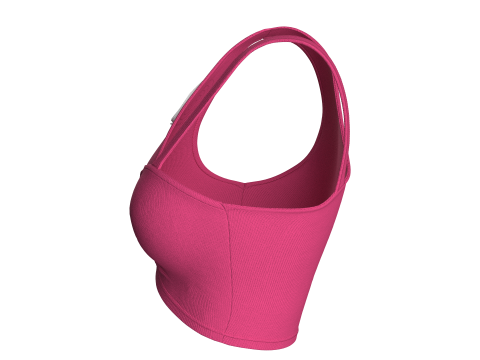 女童时尚文胸上衣 V3 3D 模型