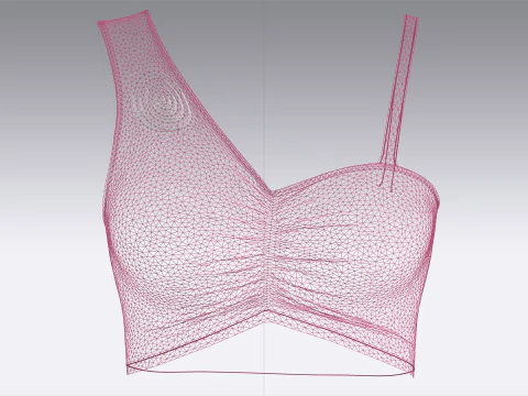 Girls Fashion Bralette Top V3 3D Model