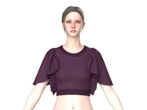 Модний бюстгальтер для дівчаток V4 3D Модель