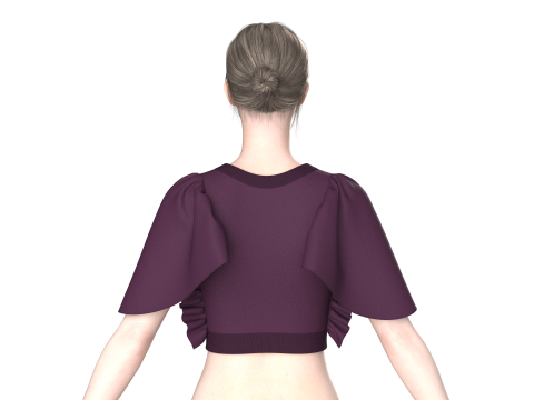 Top Bralette de moda para niñas V4 Modelo 3D