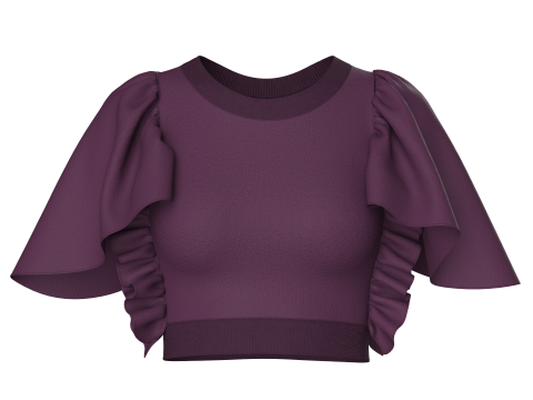 Top Bralette de moda para niñas V4 Modelo 3D