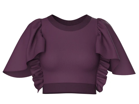 Girls Fashion Bralette Top V4 3D Model