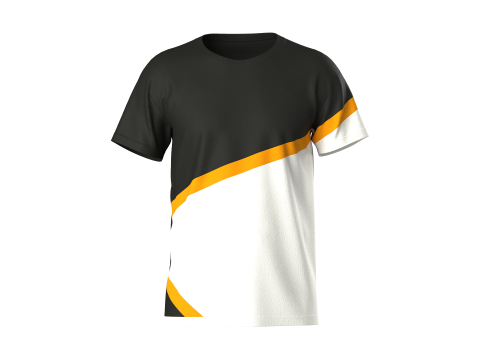 Heren 2-kleurig T-shirt 3D Model