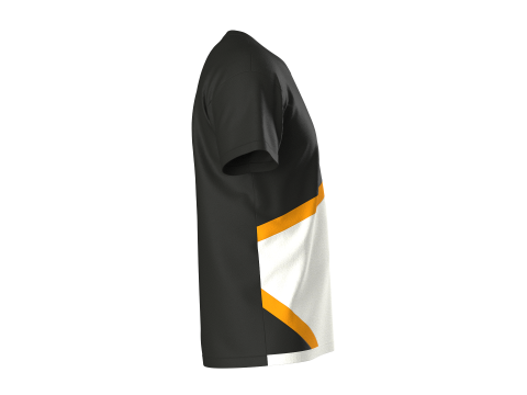 Heren 2-kleurig T-shirt 3D Model