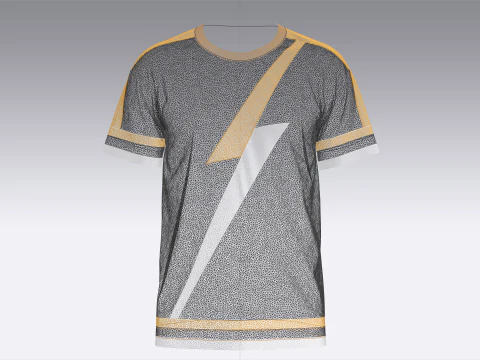 Men 3 Ton Color Tshirt 3D Model