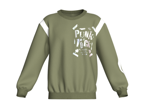 男士虹彩印花卫衣 3D 模型