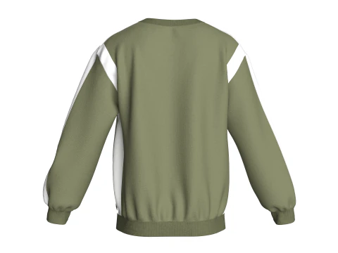 Men Iridescence Printed Sweatshirt 3D Model