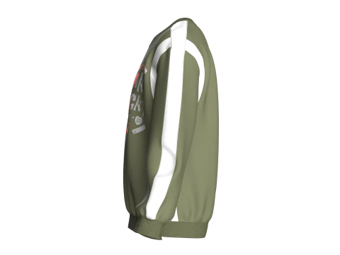 Men Iridescence Printed Sweatshirt 3D Model