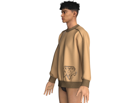 Мужская футболка с принтом 3D Модель