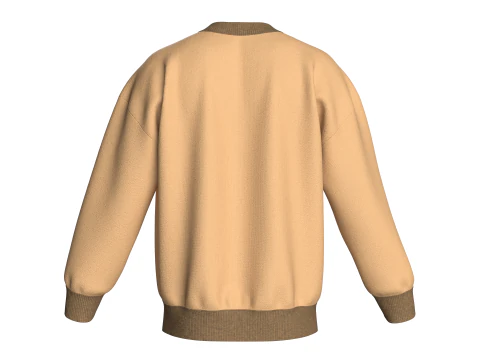 Men Pipping With Printed Sweatshirt 3D Model