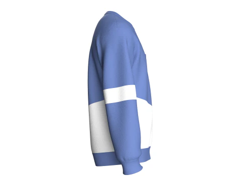 Men Printed Pocket Sweatshirt 3D Model