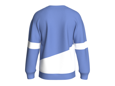 Męska bluza z kieszeniami i nadrukiem Model 3D