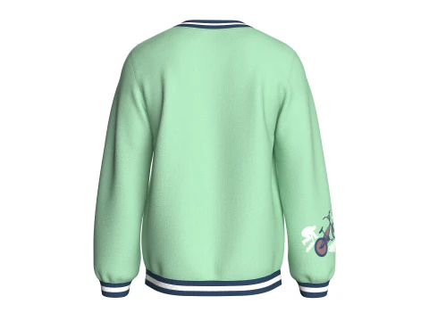 Męska bluza z nadrukiem i dekoltem w kształcie litery V Model 3D