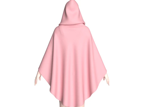 Girls Bralette With Hooded Dress 3D Model