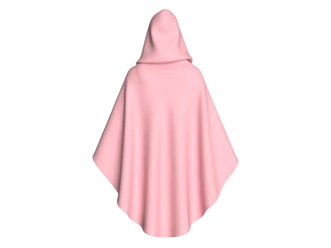Girls Bralette With Hooded Dress 3D Model