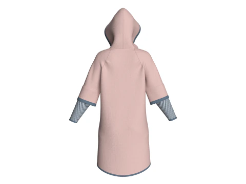 Girls Layered Hoodie 3D Model