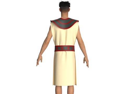 Племінний костюм африканського чоловіка 3D Модель