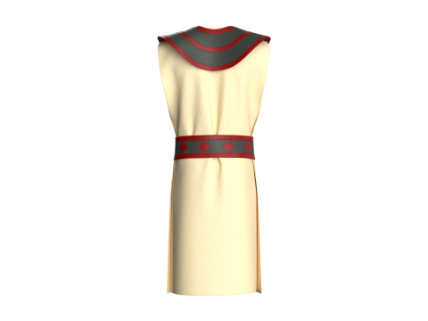 Племінний костюм африканського чоловіка 3D Модель