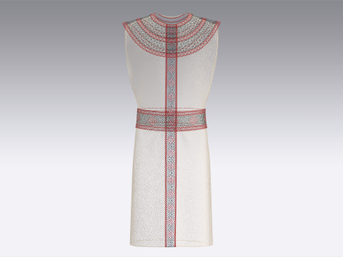 Племінний костюм африканського чоловіка 3D Модель