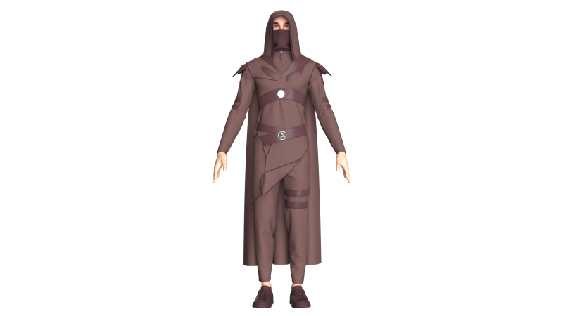 남자 암살자 의상 V2 3D 모델 .c4d .max .obj .3ds .fbx .stl .blend 