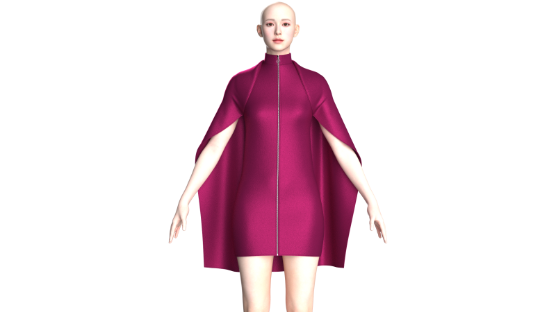 Vestido de fiesta de moda para niñas V3 Modelo 3D .c4d .max .obj .3ds .fbx .stl .blend 