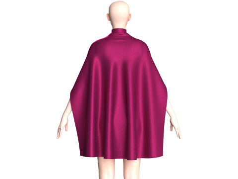 Vestido de fiesta de moda para niñas V3 Modelo 3D