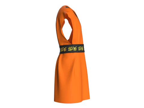 Men kung Fu Dress 3D Model