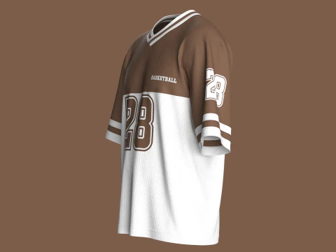 Men Basketball Tshirt-Mesh V2 3D Model