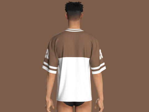 Herren Basketball T-Shirt-Mesh V2 3D Modell