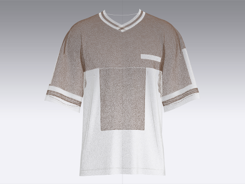 Herren Basketball T-Shirt-Mesh V2 3D Modell