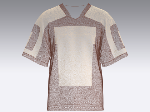 メンズ バスケットボール 勝者 T シャツ - メッシュ 3Dモデル