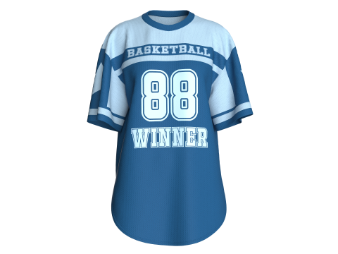 Велика баскетбольна футболка для дівчат у сіточку V2 3D Модель