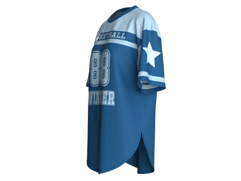 Girls Oversized Basketball T-Shirt-MeshV2 3D Model