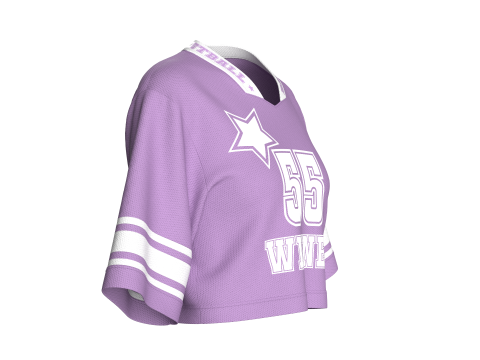 Girls Basketball Crop Tshirt - Mesh V2 3D Model