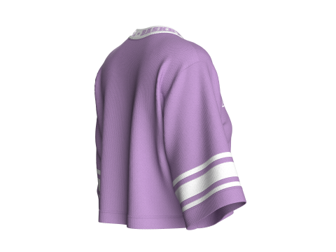 Girls Basketball Crop Tshirt - Mesh V2 3D Model