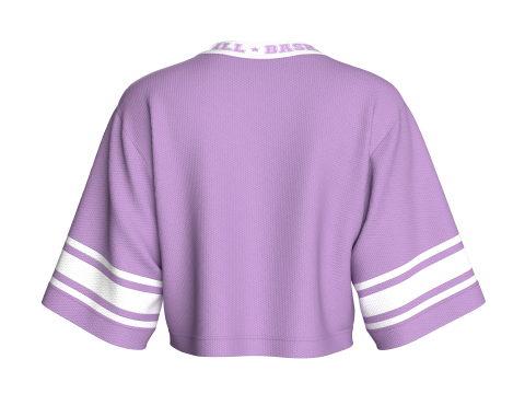 Girls Basketball Crop Tshirt - Mesh V2 3D Model
