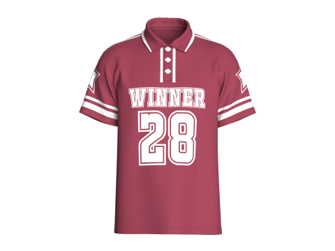 Polo Basketball Winner para hombre - Malla Modelo 3D