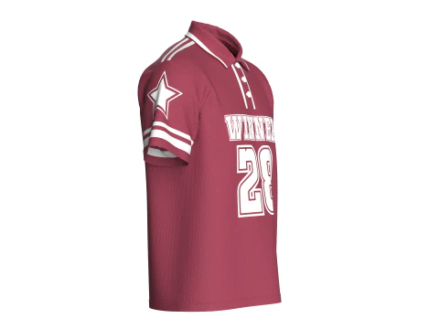 Men Basketball Winner Polo Shirt - Mesh 3D Model
