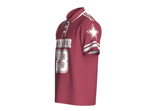 Men Basketball Winner Polo Shirt - Mesh 3D Model