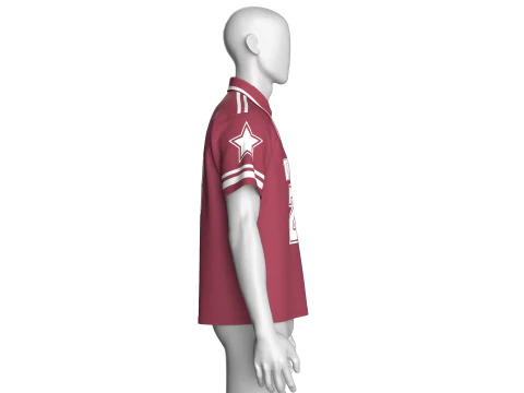 Men Basketball Winner Polo Shirt - Mesh 3D Model
