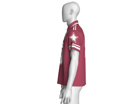 Men Basketball Winner Polo Shirt - Mesh 3D Model